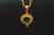 18k Yellow Gold  Emerald Necklace