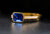 18k Yellow Gold Tanzanite and Diamond Ring