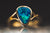 14k Yellow Gold Australian Opal Ring