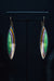Sterling Silver & 14k Yellow Gold Enameled Earrings