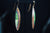 Sterling Silver & 14k Yellow Gold Enameled Earrings