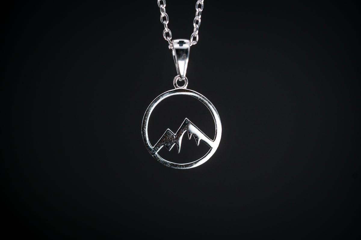 Sterling Silver Mountain Pendant