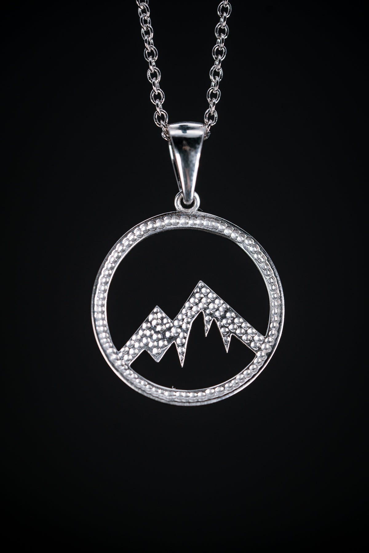 Sterling Silver Mountain Pendant