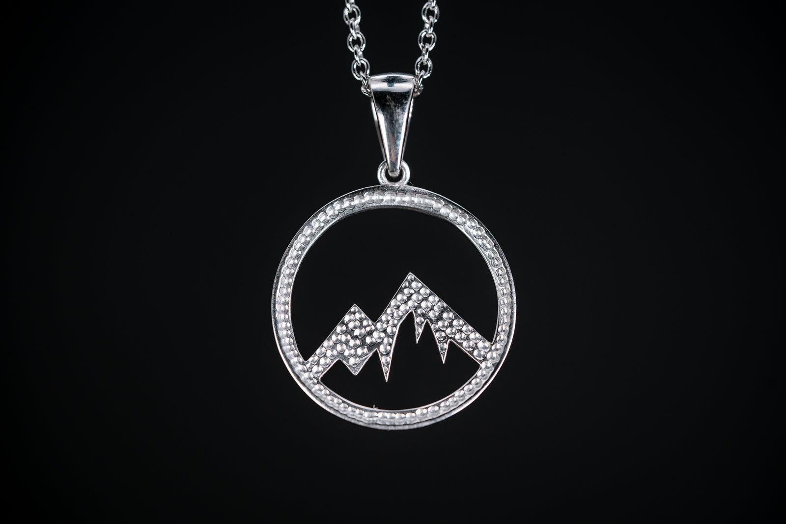 Sterling Silver Mountain Pendant