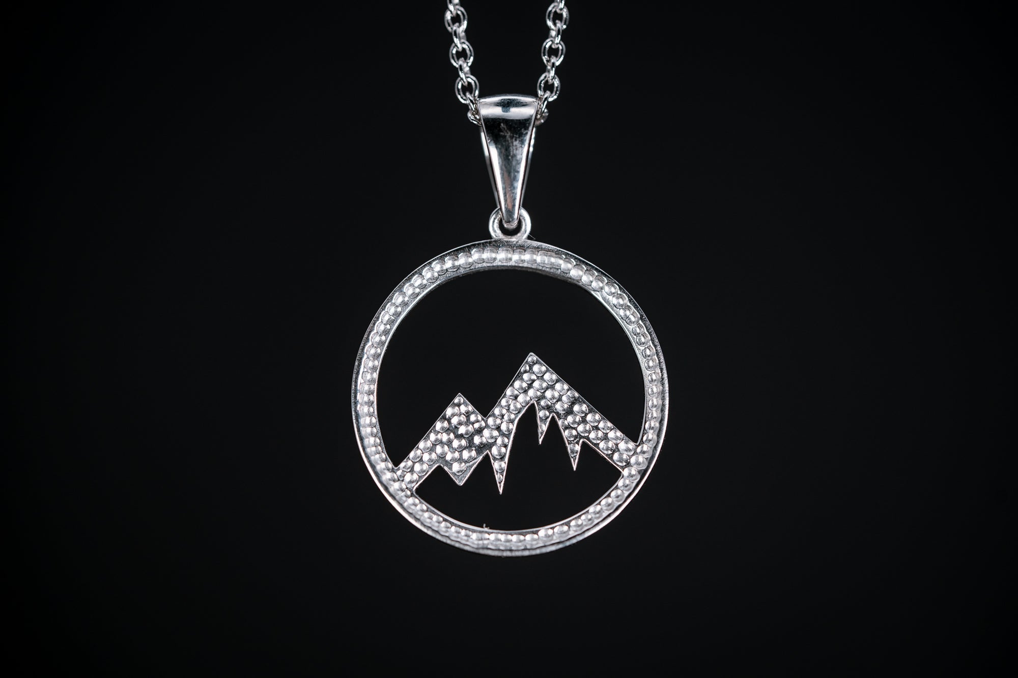 Sterling Silver Mountain Pendant