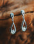 14k White Gold Diamond Drop Earrings