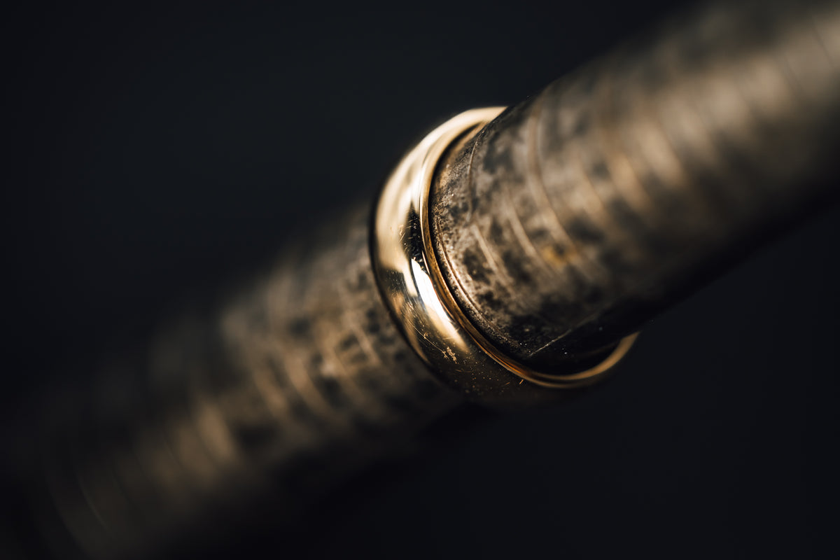 14k Yellow and White Gold Diamond Wedding Band