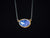 24k Gold & Oxidized Sterling Silver Rose Cut Tanzanite Necklace