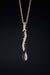 14k Rose Gold Colored Diamond Pendant