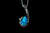 14k White Gold Opal and Diamond Pendant