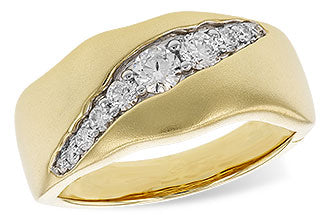 14K Yellow Gold Diamond Wedding Ring
