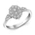 14k White Gold and Diamond Ring