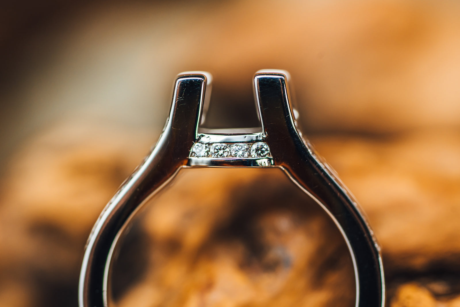 14k White Gold Diamond Mounting