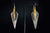 Oxidized Sterling and 22k Gold Diamond Earrings