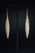 Oxidized Sterling and 18k Gold Diamond Earrings