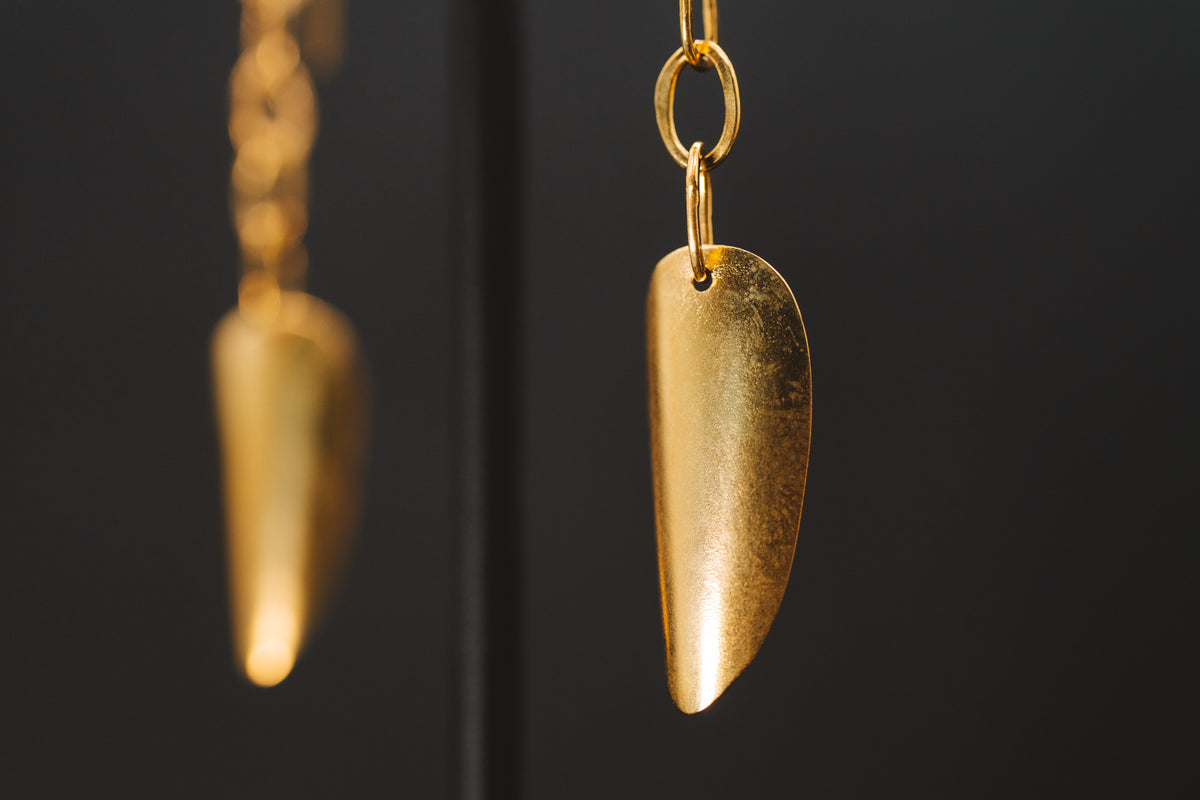 22k Yellow Gold Drop Earrings