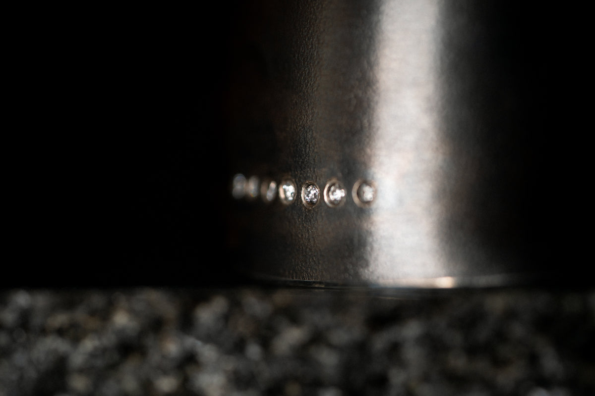 Sterling Silver/22k Yellow Gold Tourmaline and Diamond Cuff