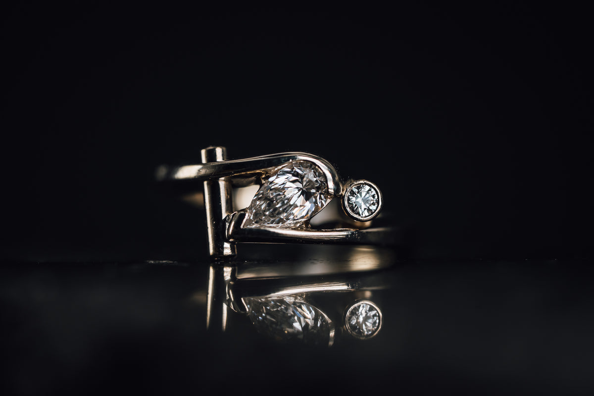 14k White Gold Diamond Ring