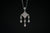 14k White Gold Diamond Chandelier Style Drop Pendant