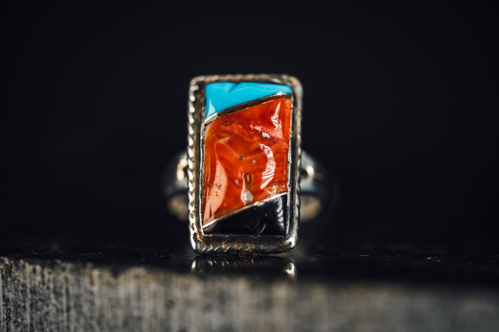 Sterling Silver Inlay Ring