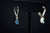 14k White Gold Aquamarine Earrings