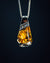 14k Yellow Gold Custom Citrine and Diamond Pendant