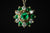 14k Yellow Gold Emerald and Diamond Pendant
