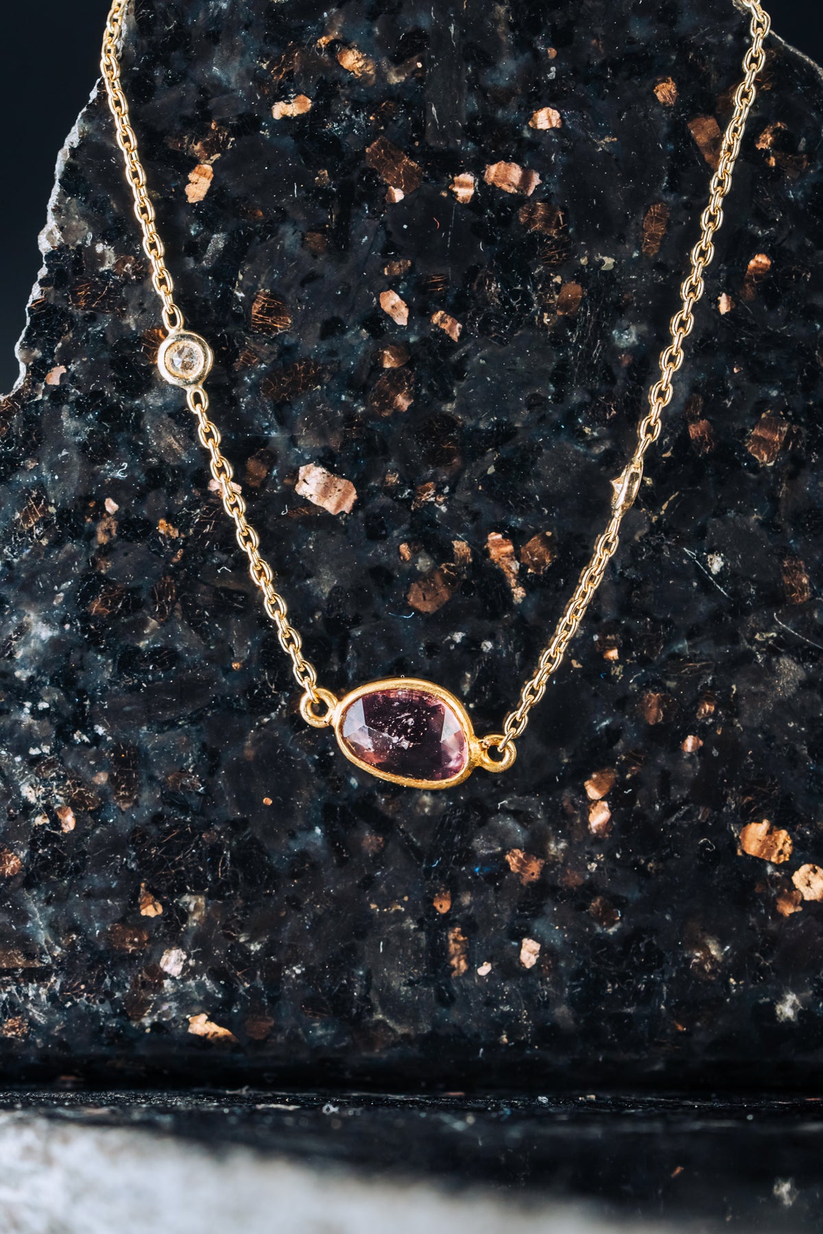 14k Yellow Gold Sapphire and Diamond Bracelet