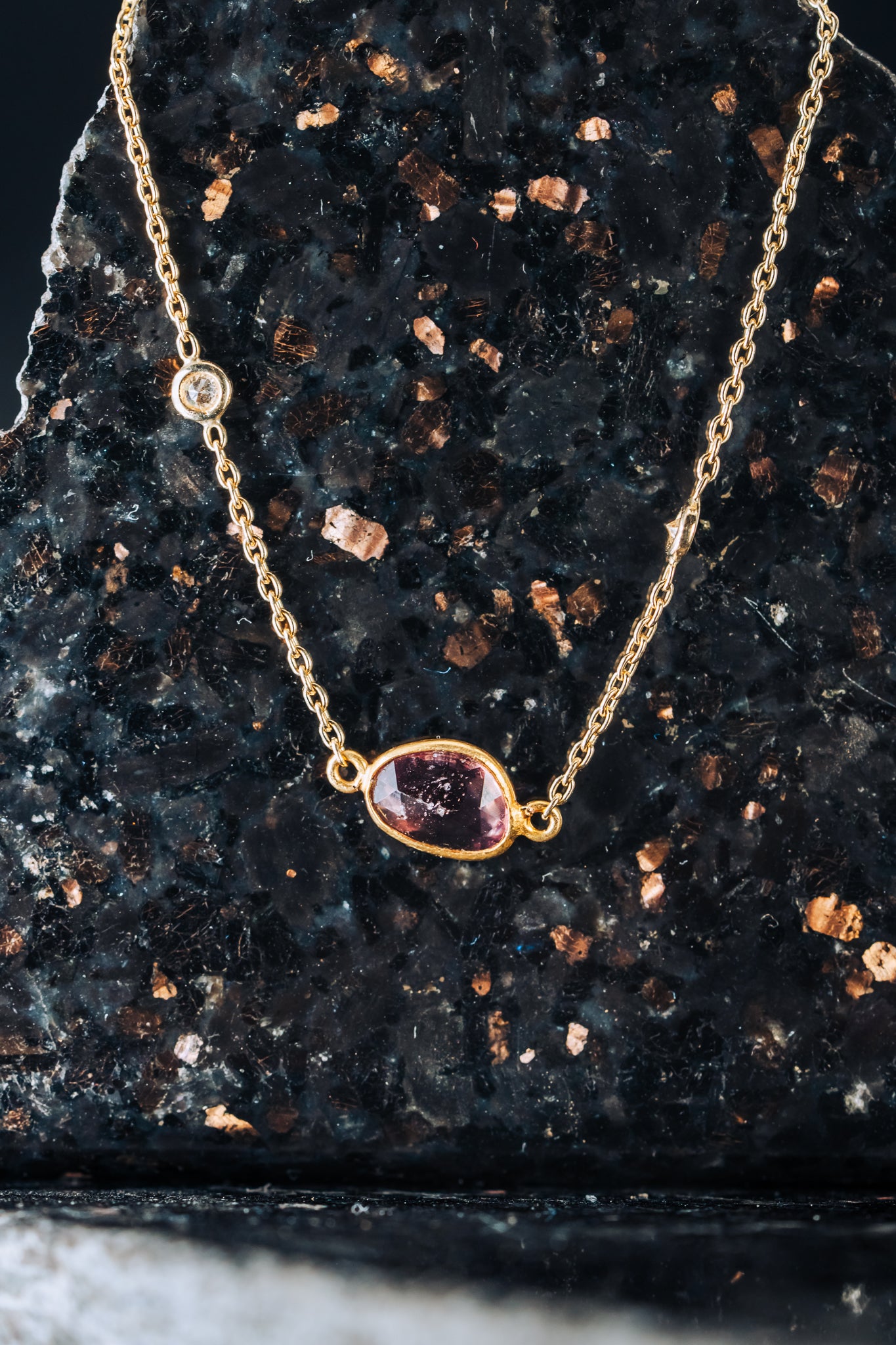 14k Yellow Gold Sapphire and Diamond Bracelet