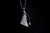 14k White Gold Meteorite and Diamond Pendant