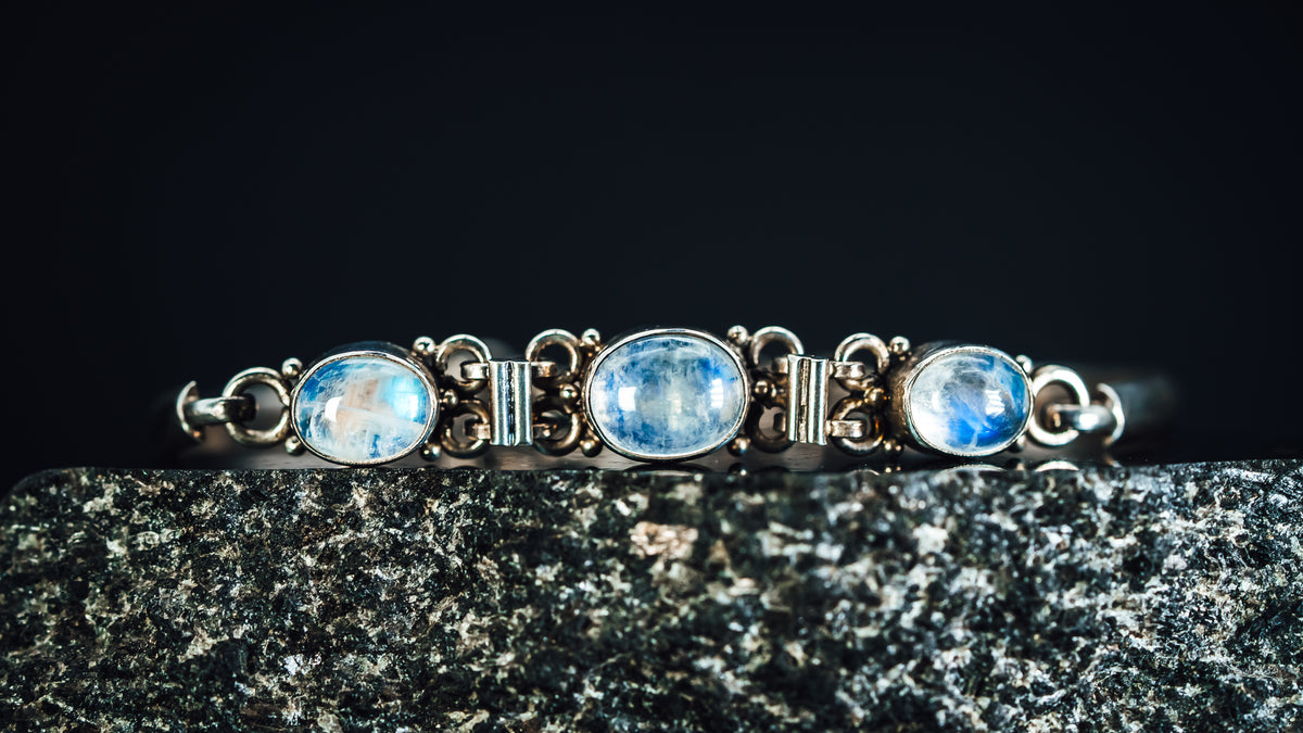 Sterling Silver Moonstone Bracelet