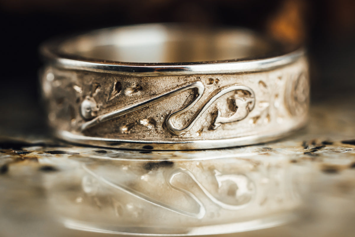 Sterling Silver Fishing Themed Ring