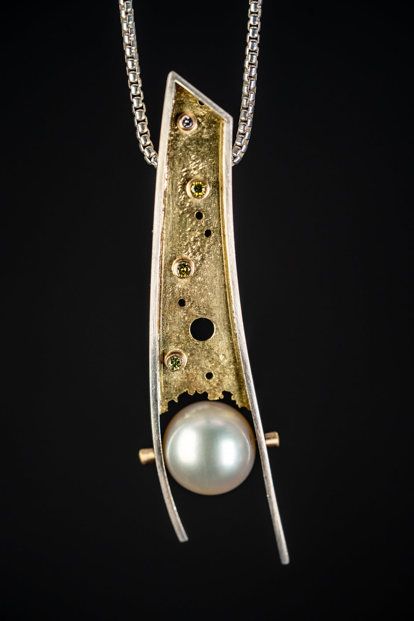 Sterling Silver and 18k Yellow Gold