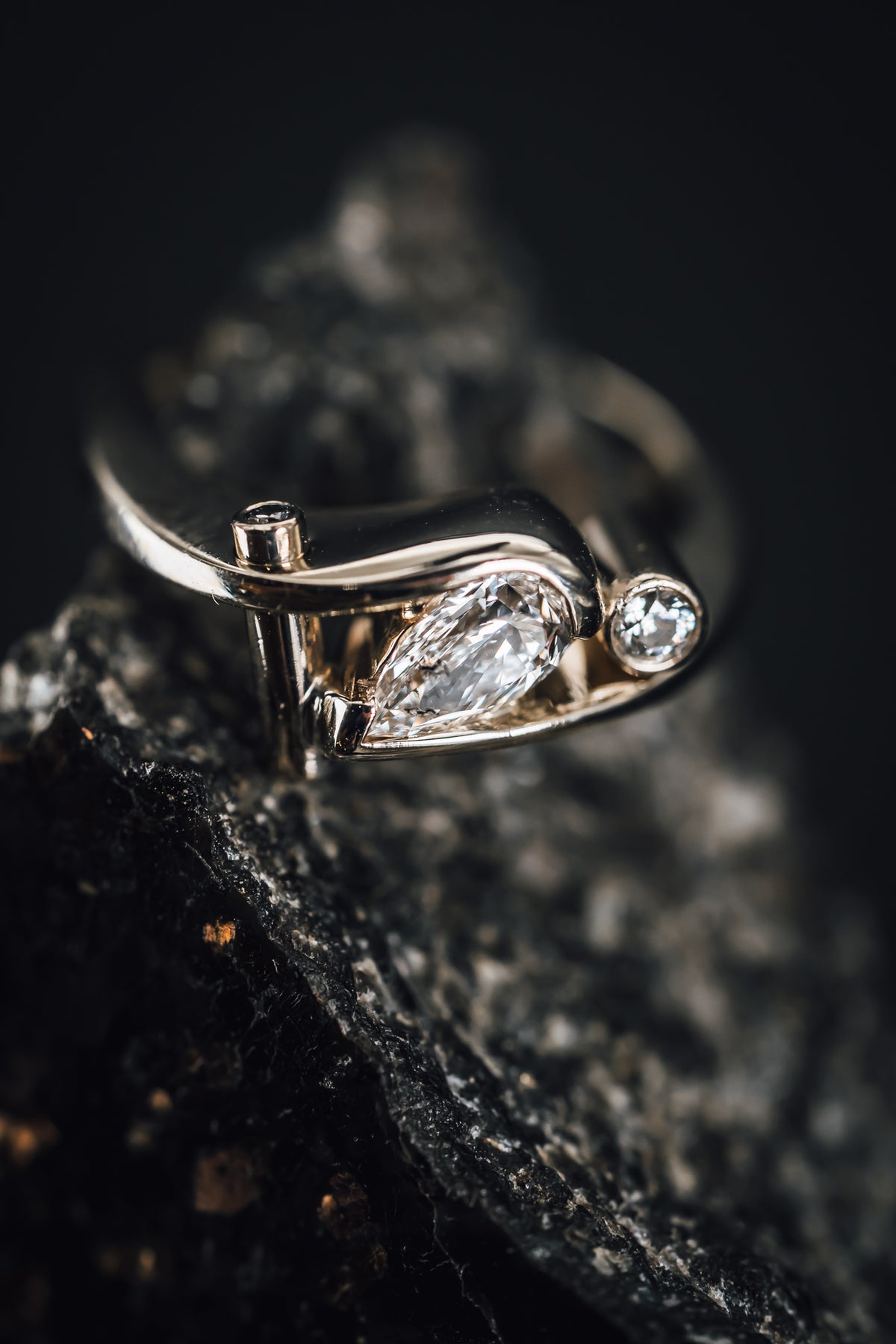 14k White Gold Diamond Ring