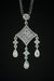 14k White Gold Diamond Chandelier Style Drop Pendant