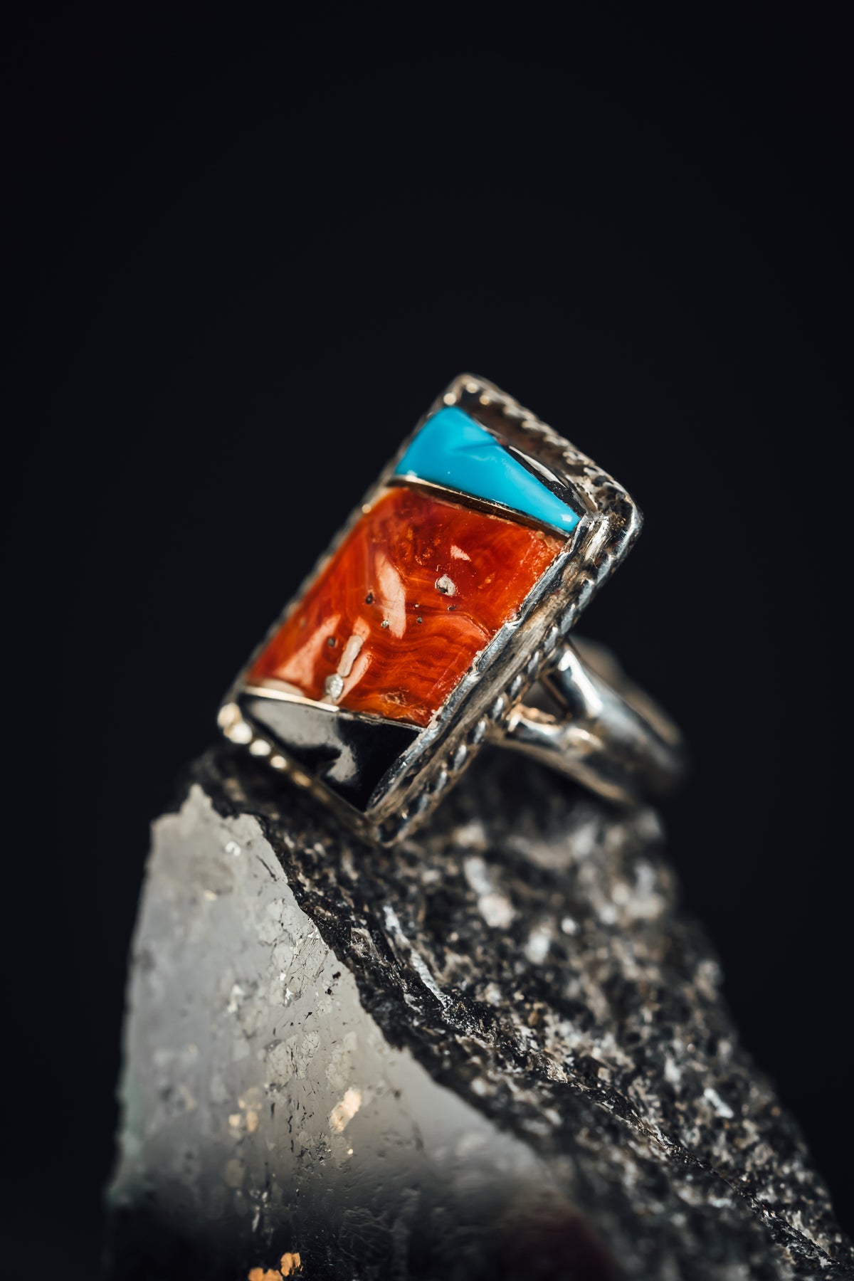 Sterling Silver Inlay Ring