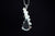 14k White Gold Druzy and Diamond Custom Pendant