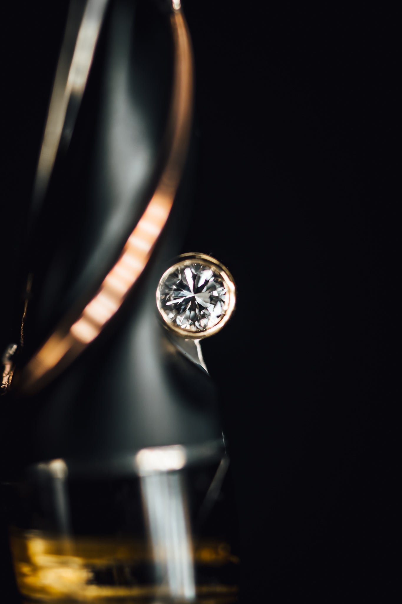 14k White Gold Custom Carved Pendant
