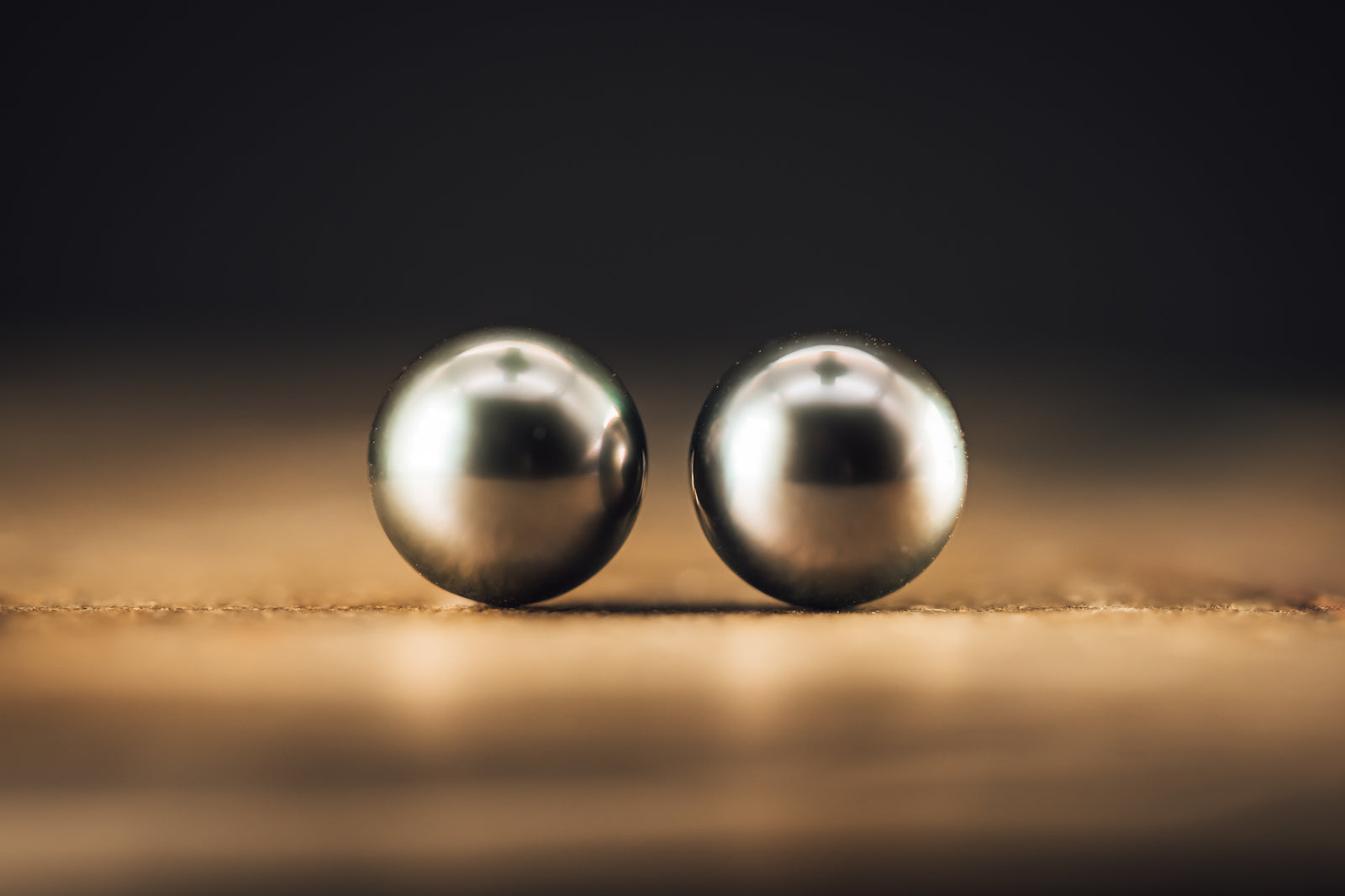 14k White Gold South Sea Pearl Stud Earrings