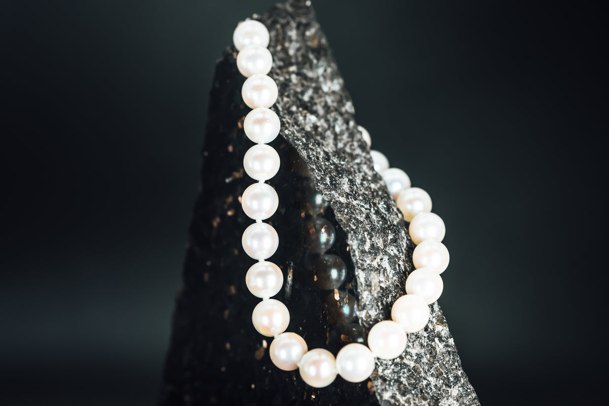 14k White Gold Freshwater Pearl Bracelet