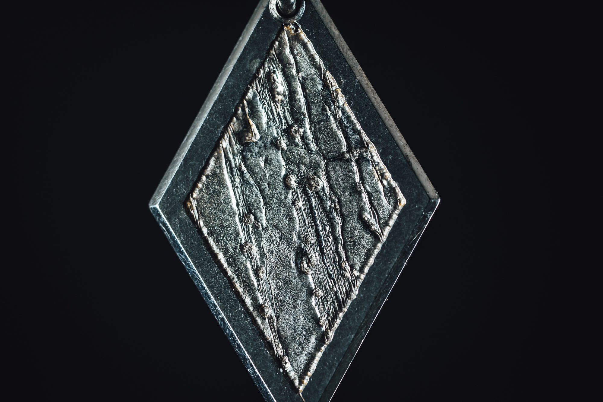 Sterling Silver and Meteorite Pendant