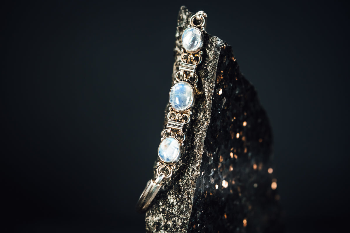 Sterling Silver Moonstone Bracelet