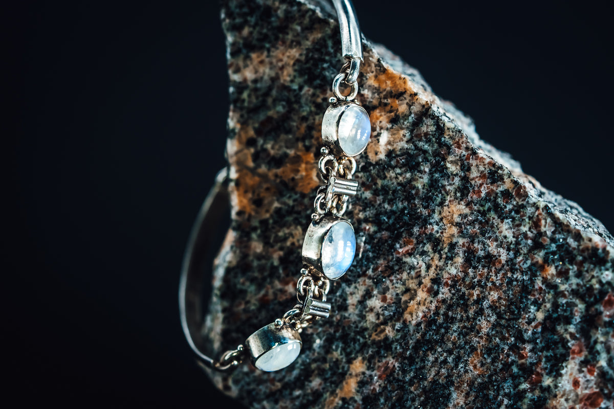 Sterling Silver Moonstone Bracelet