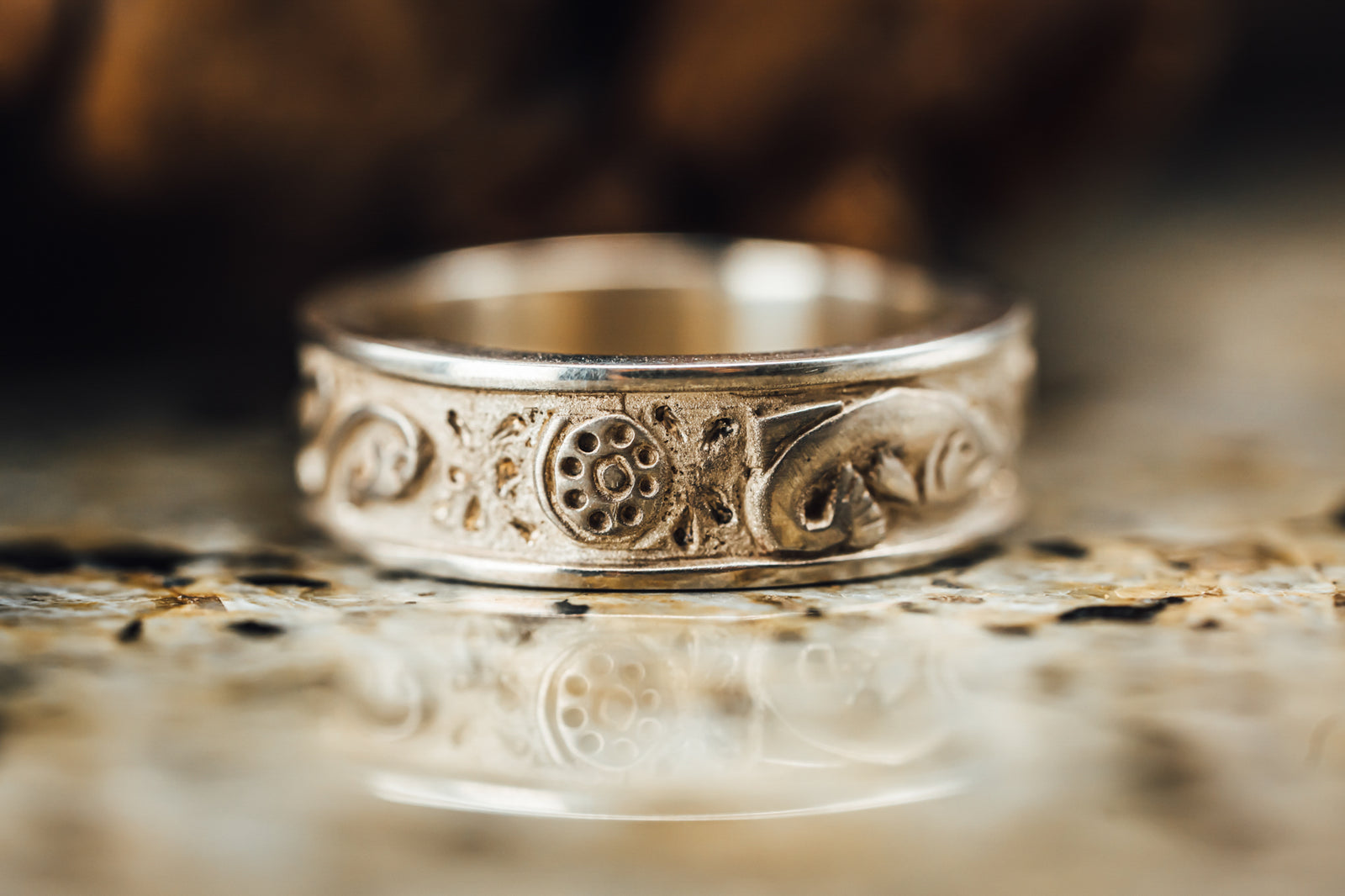 Sterling Silver Fishing Themed Ring