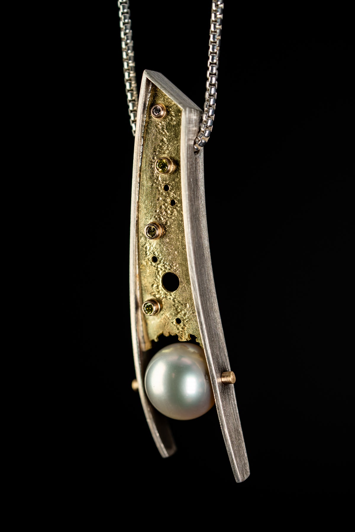 Sterling Silver and 18k Yellow Gold