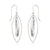 Sterling Silver Marquise Combo Earrings