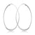 Sterling Silver Oval Hammered Twist Earrings