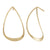 14k Yellow Gold Abstract Pearshape Earrings