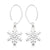 Sterling Silver Snowflake Earrings