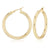 Sterling Silver Yellow Gold Plated Hoop Earrings